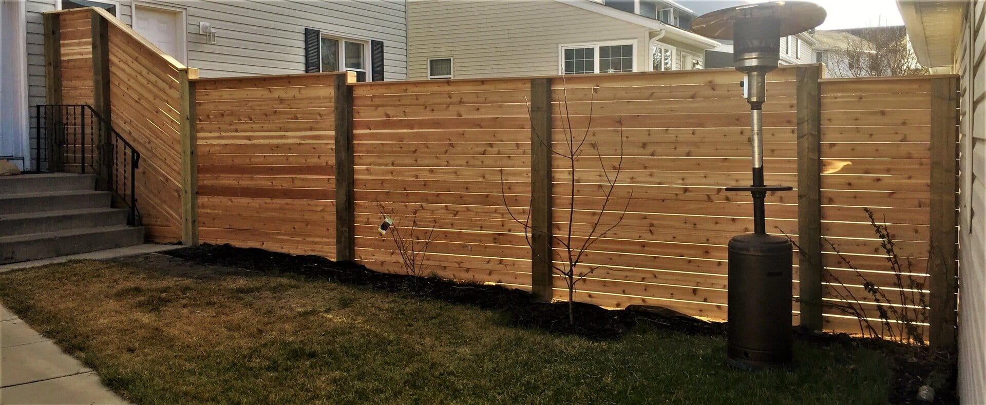 Wood fence