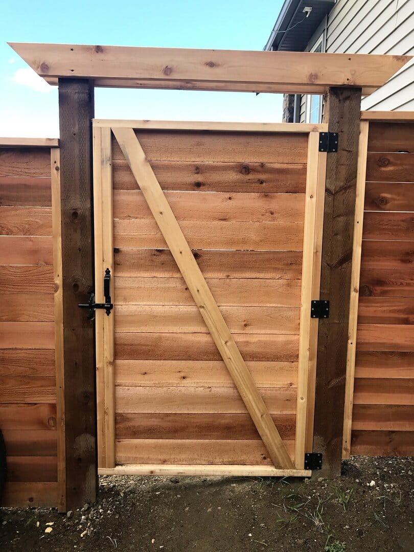 Wood fence