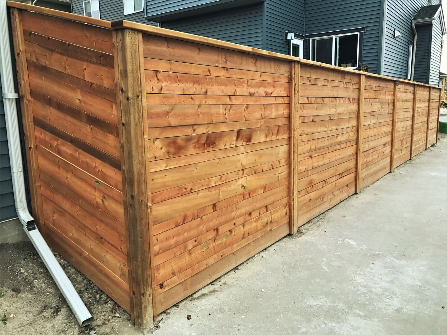 Wood fence