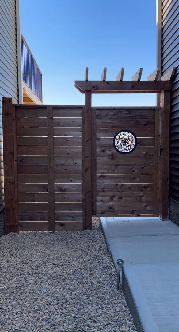 Wood fence