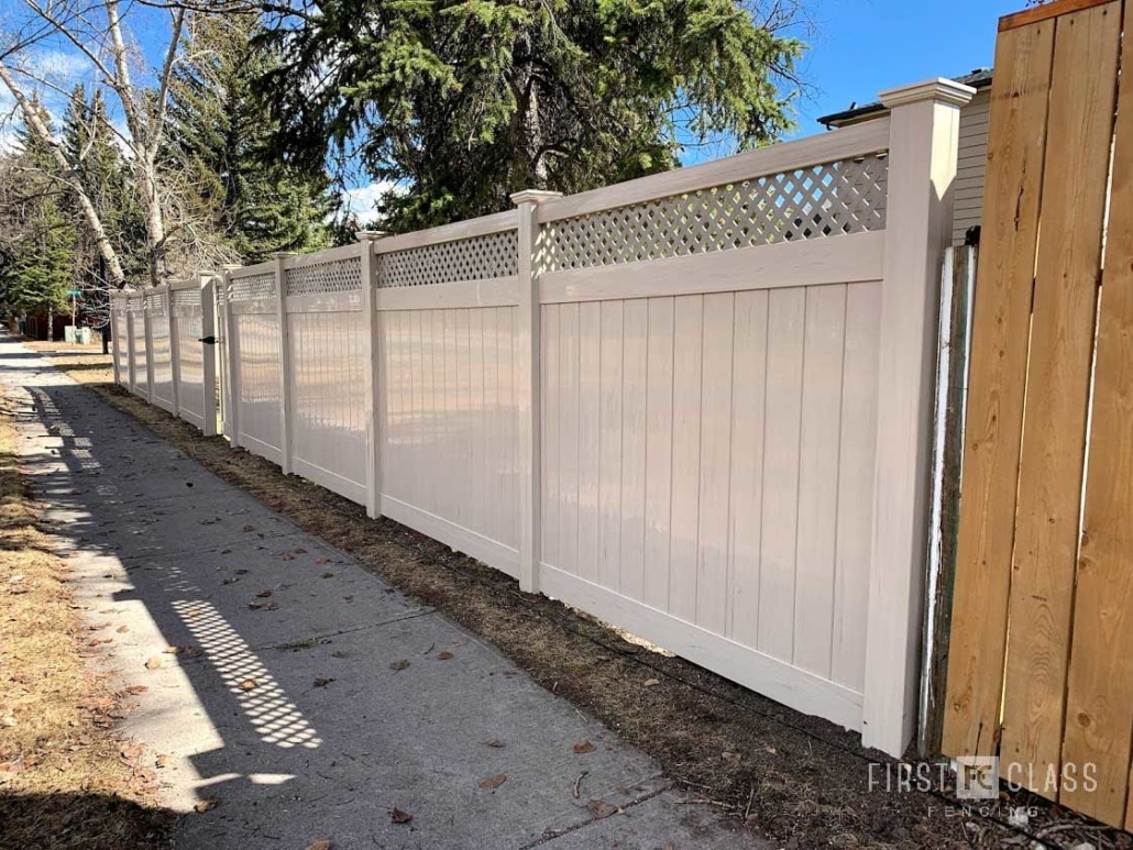 Vinyl Fence with Gates