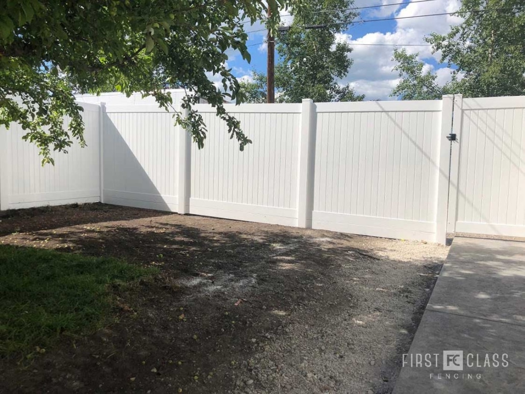 Vinyl Fence with Gates