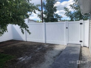 Vinyl Fence with Gates