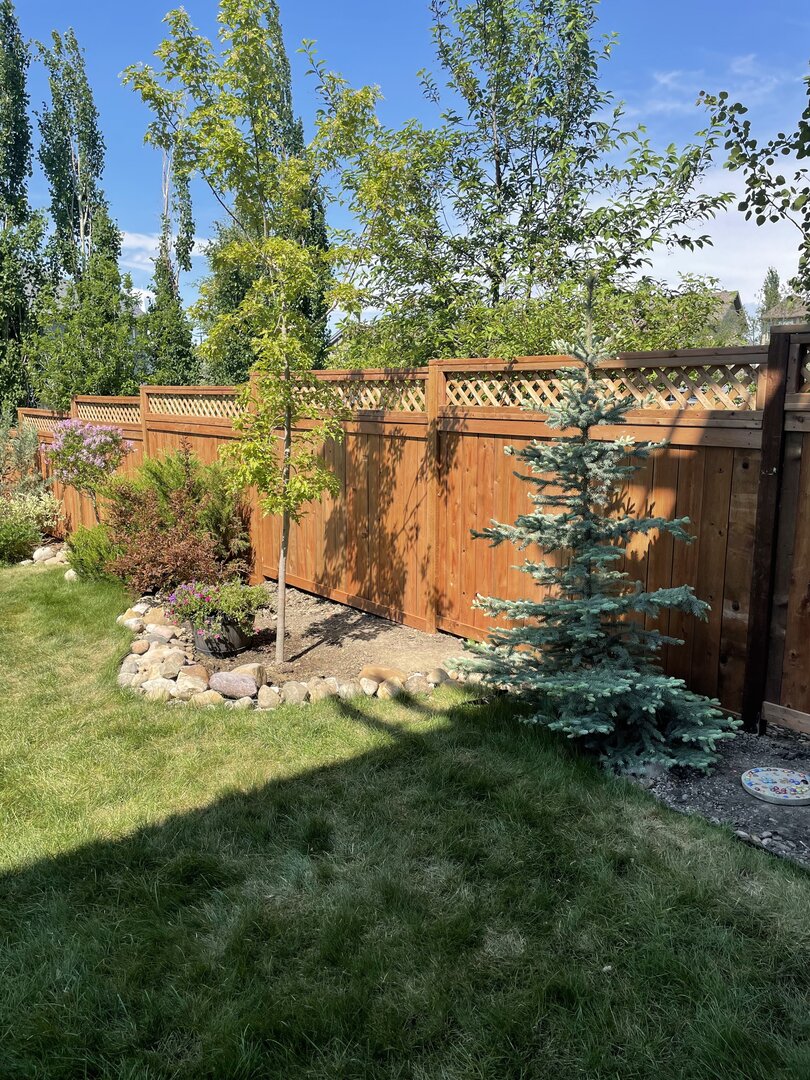 Wood fence