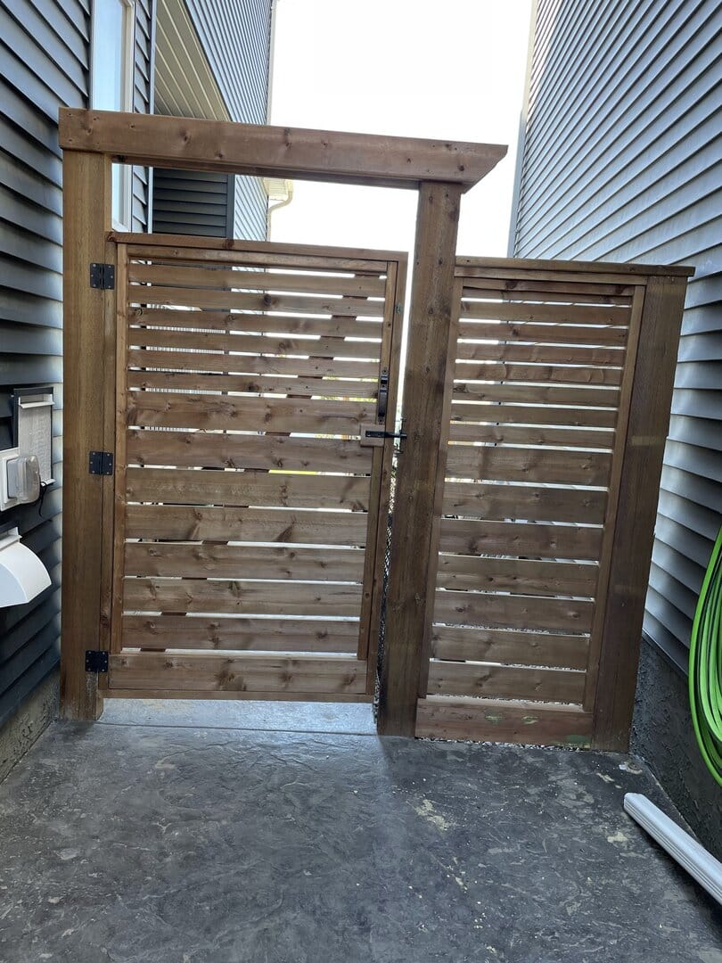 Wood fence