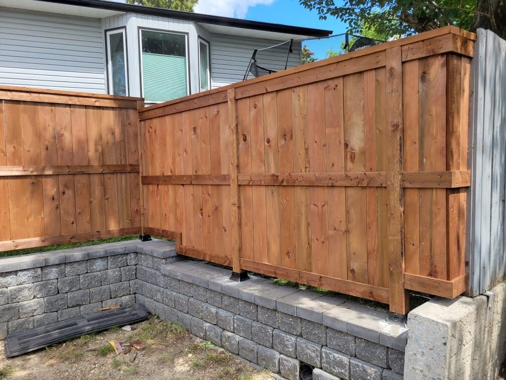 Wood fence