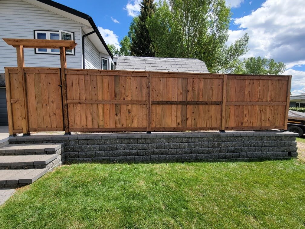 Wood fence