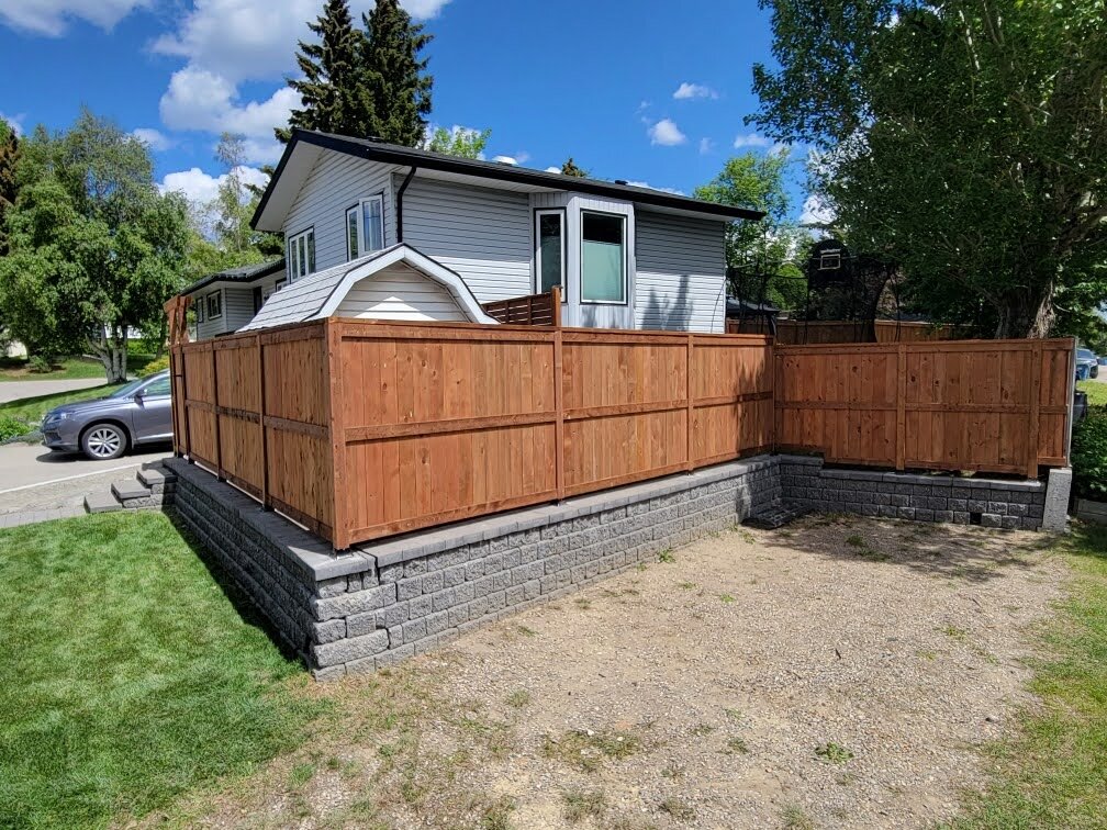 Wood fence