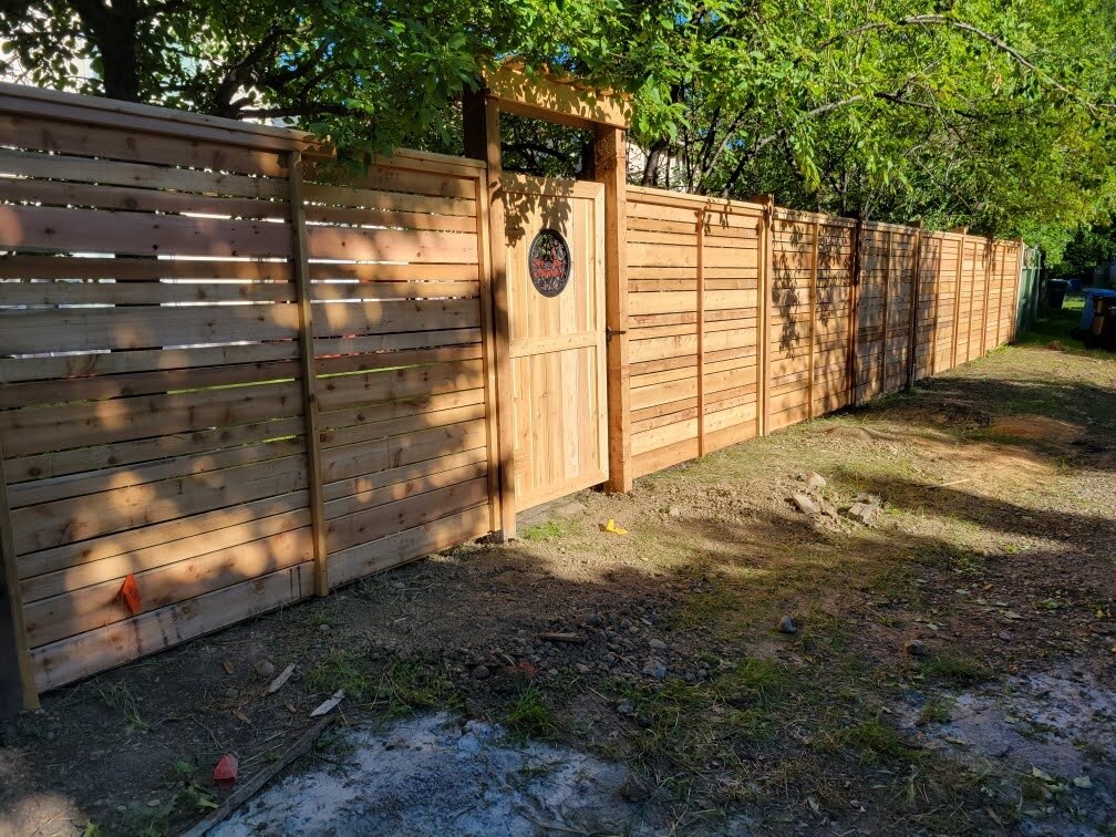 Wood fence