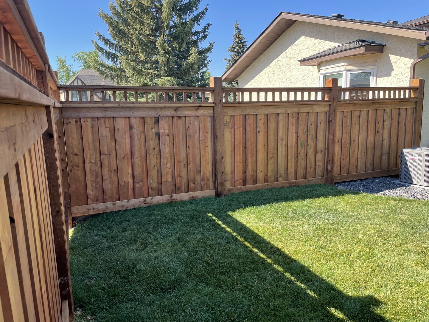 Wood fence