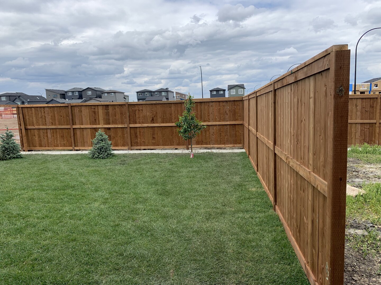 Wood fence