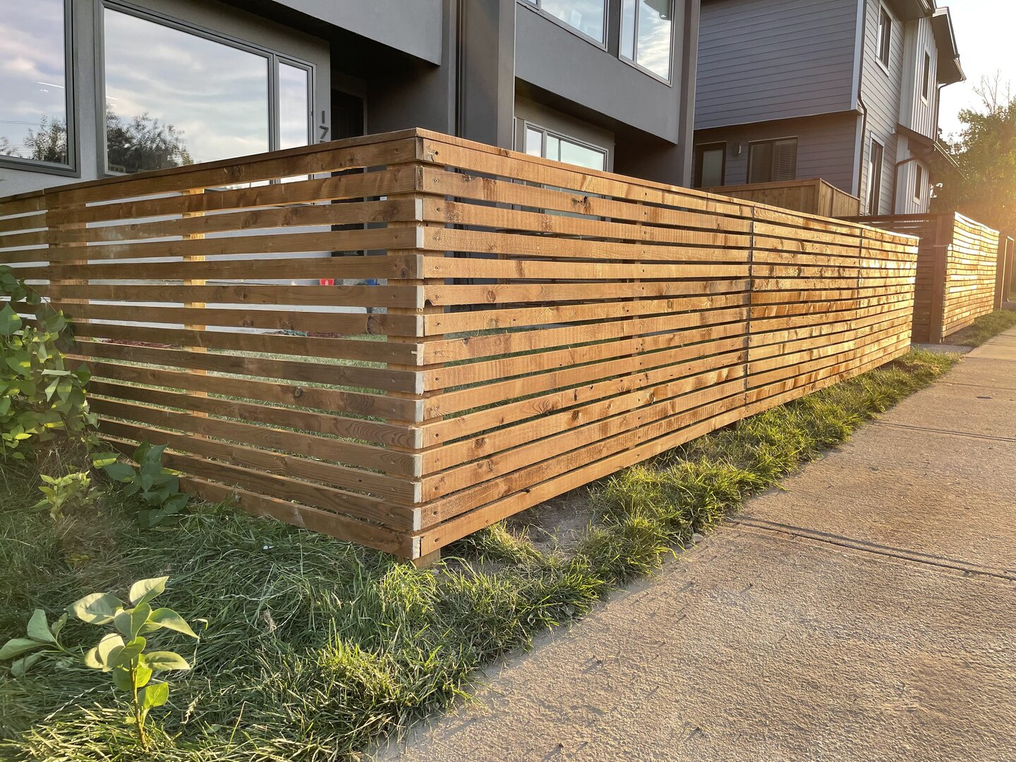 Wood fence