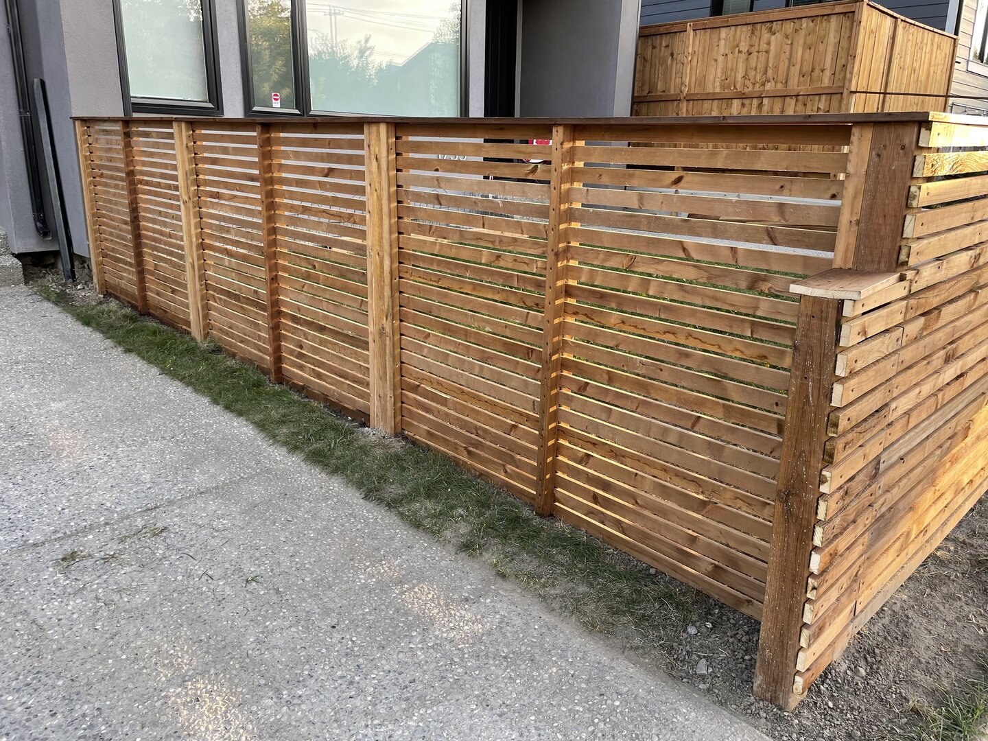 Wood fence