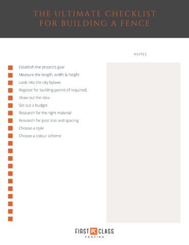 Things to Know About Building a Fence in Calgary | First Class Fencing