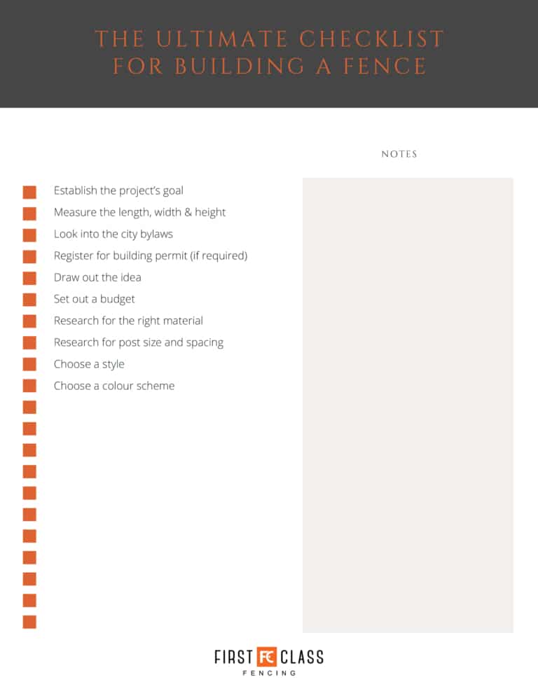 Things to Know About Building a Fence in Calgary | First Class Fencing