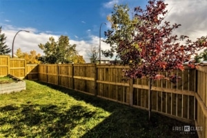 Garden fence in Calgary