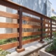Wood fence with wire