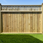 Wood fence