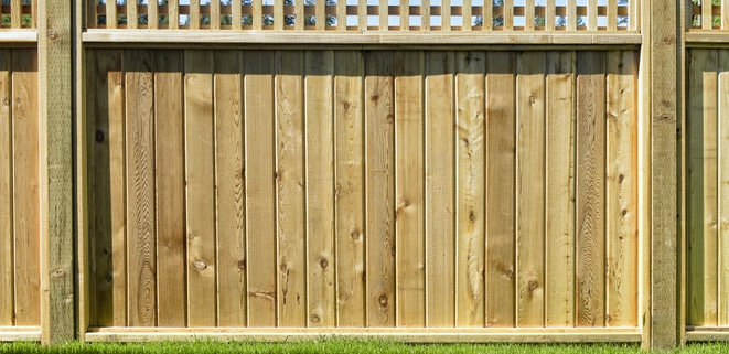 Wood fence