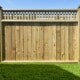 Wood fence