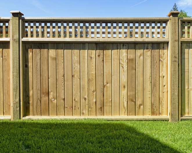 Wood fence
