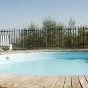 Fence around pool