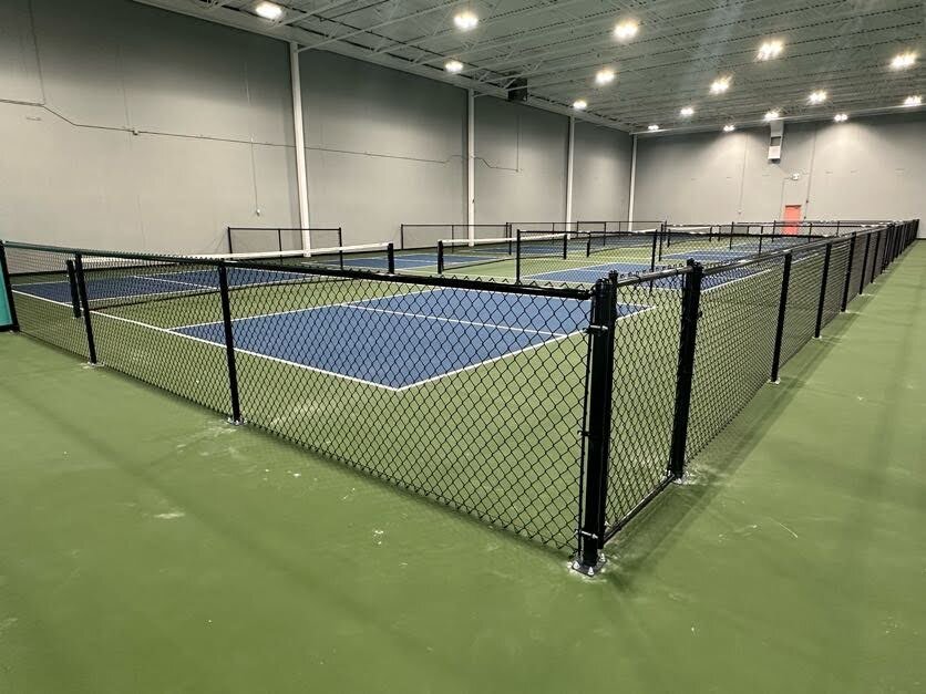 Indoor chain link fence