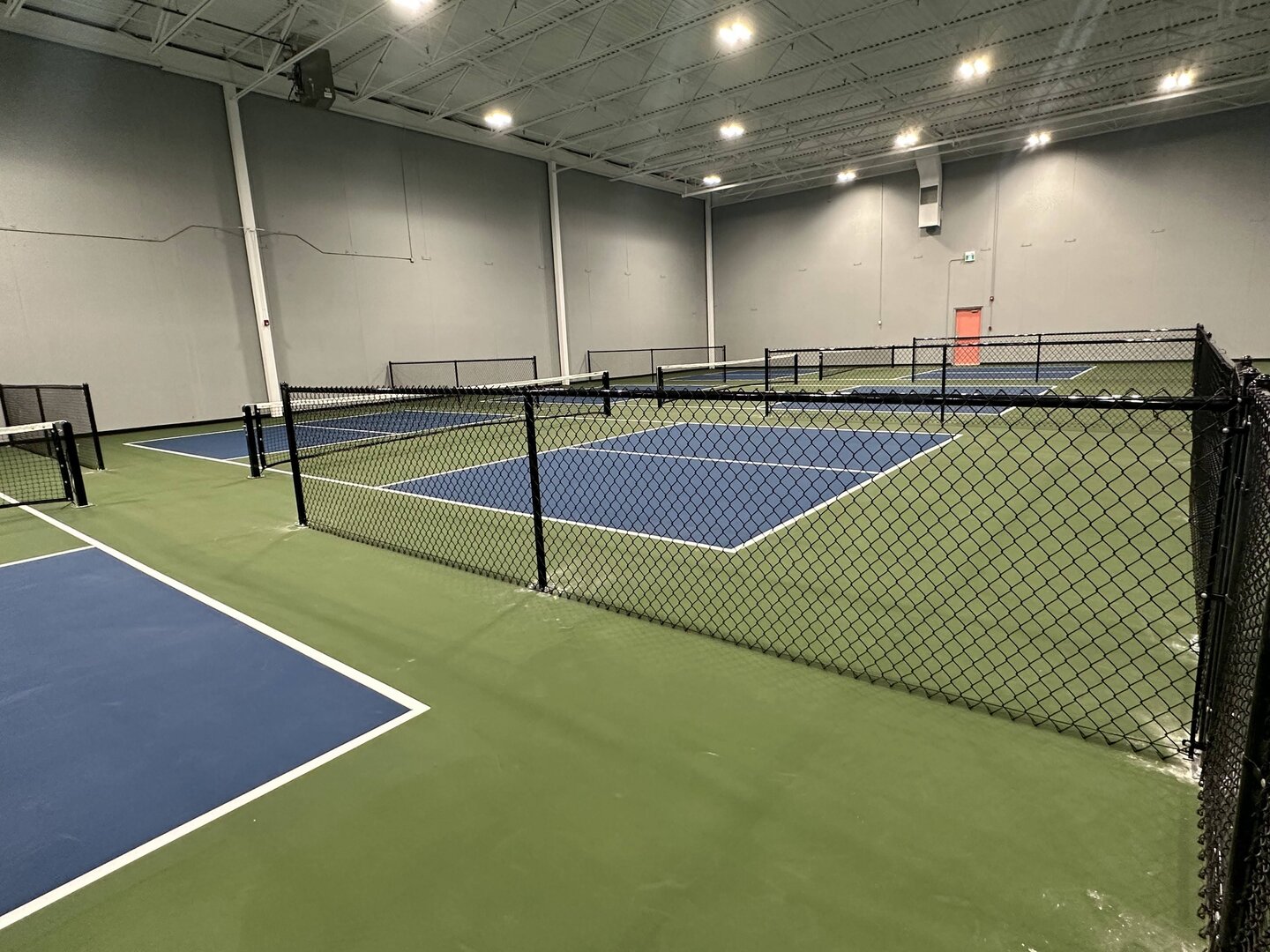 Indoor chain link fence