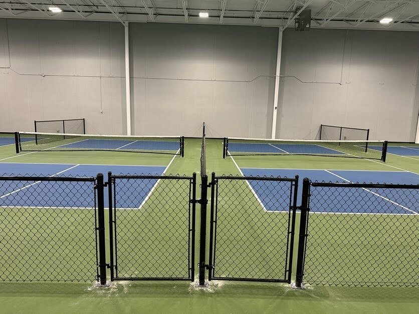 Indoor chain link fence