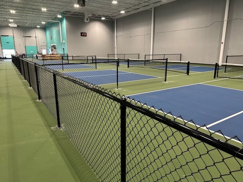 Indoor chain link fence
