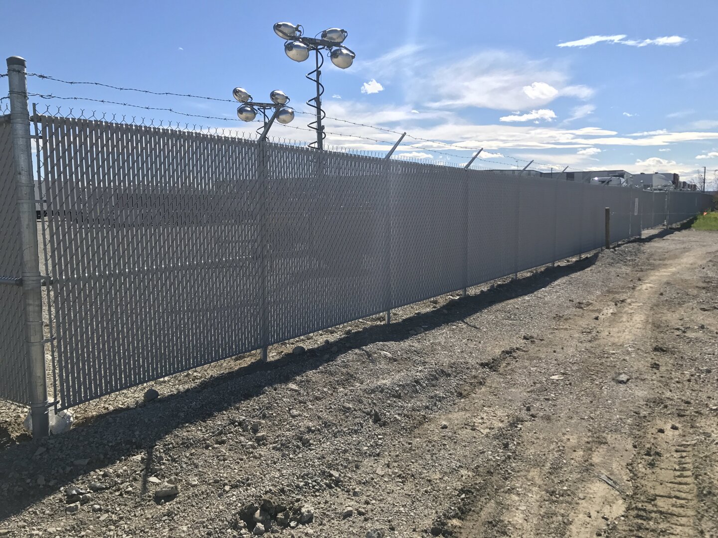 Commercial chain link fence