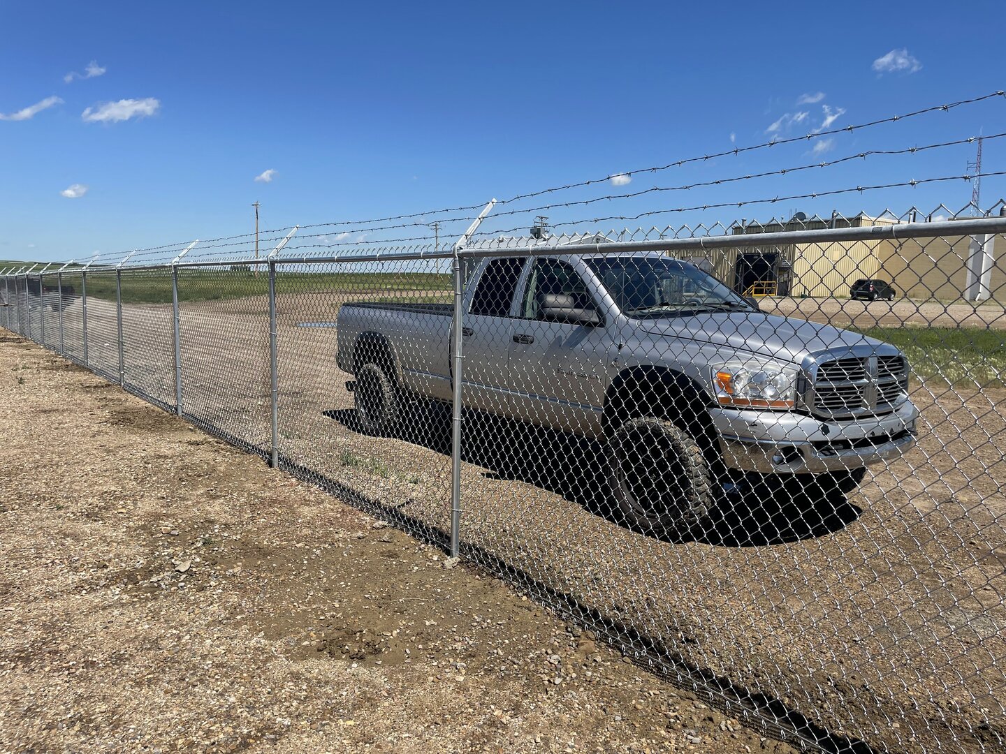 Commercial chain link fence
