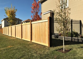 Wood fence