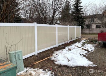 Vinyl Fence with Gates