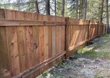 Wood fence