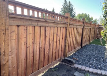Wood fence