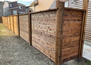 Wood fence