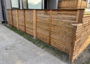 Wood fence
